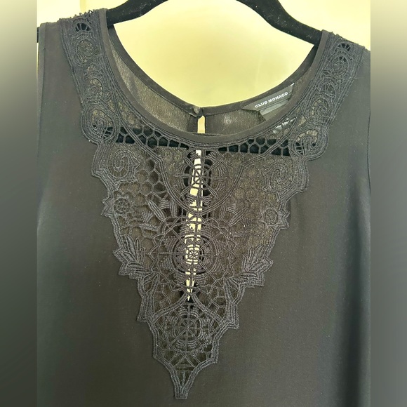 Club Monaco crochet top silk tank, size small - Picture 1 of 3